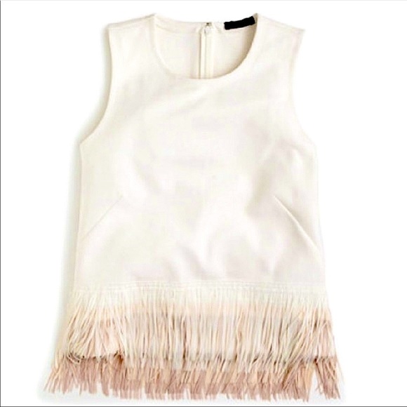 J. Crew Tops - J Crew Fun Fringe Top Style E6249 Size Small